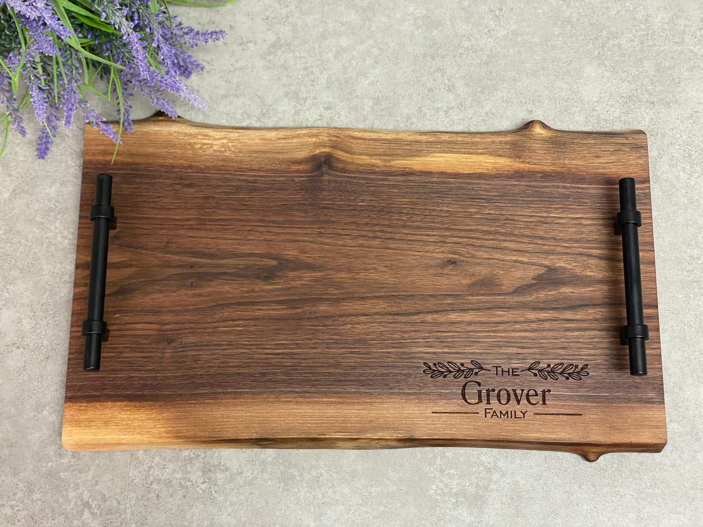 Custom Live Edge Charcuterie Board