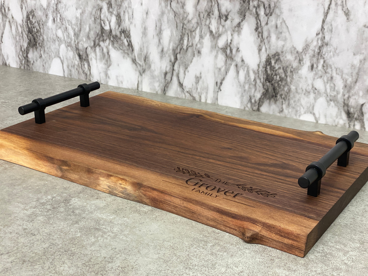 Custom Live Edge Charcuterie Board
