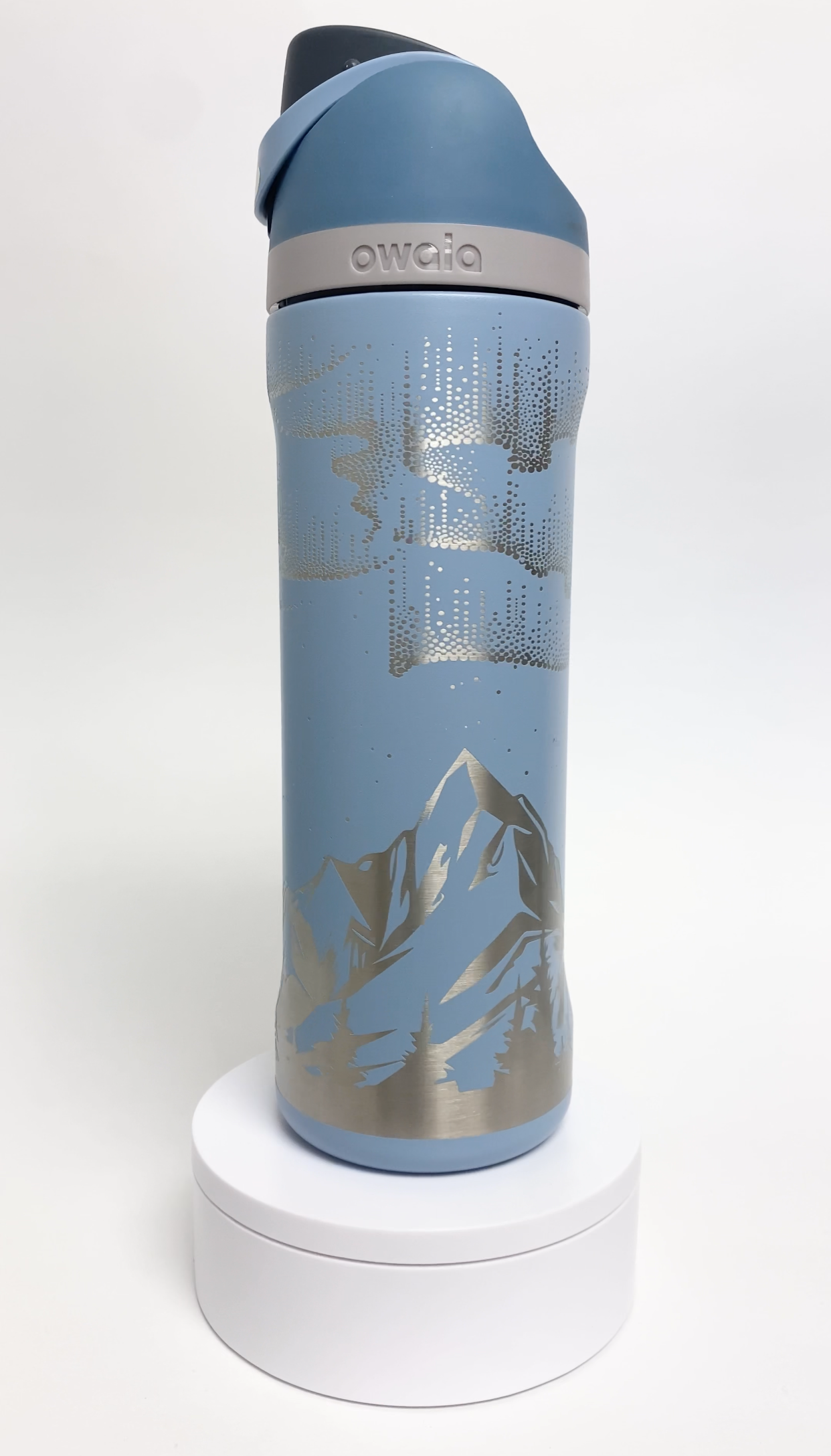 Northern Lights | Engraved Full Wrap | Owala Water Bottle 24 oz.