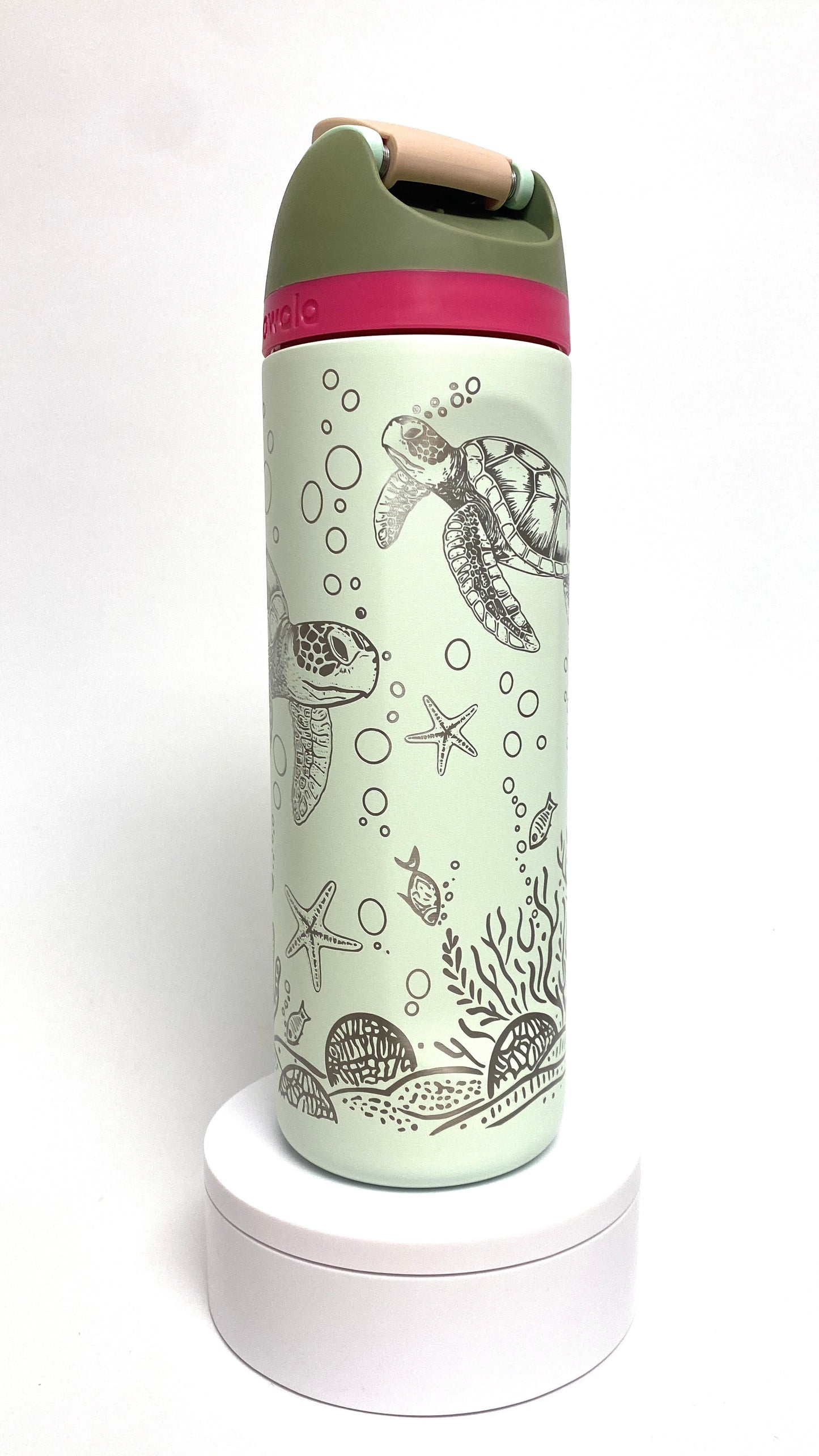 Sea Turtle | Engraved Full Wrap | Owala Water Bottle 24 oz.