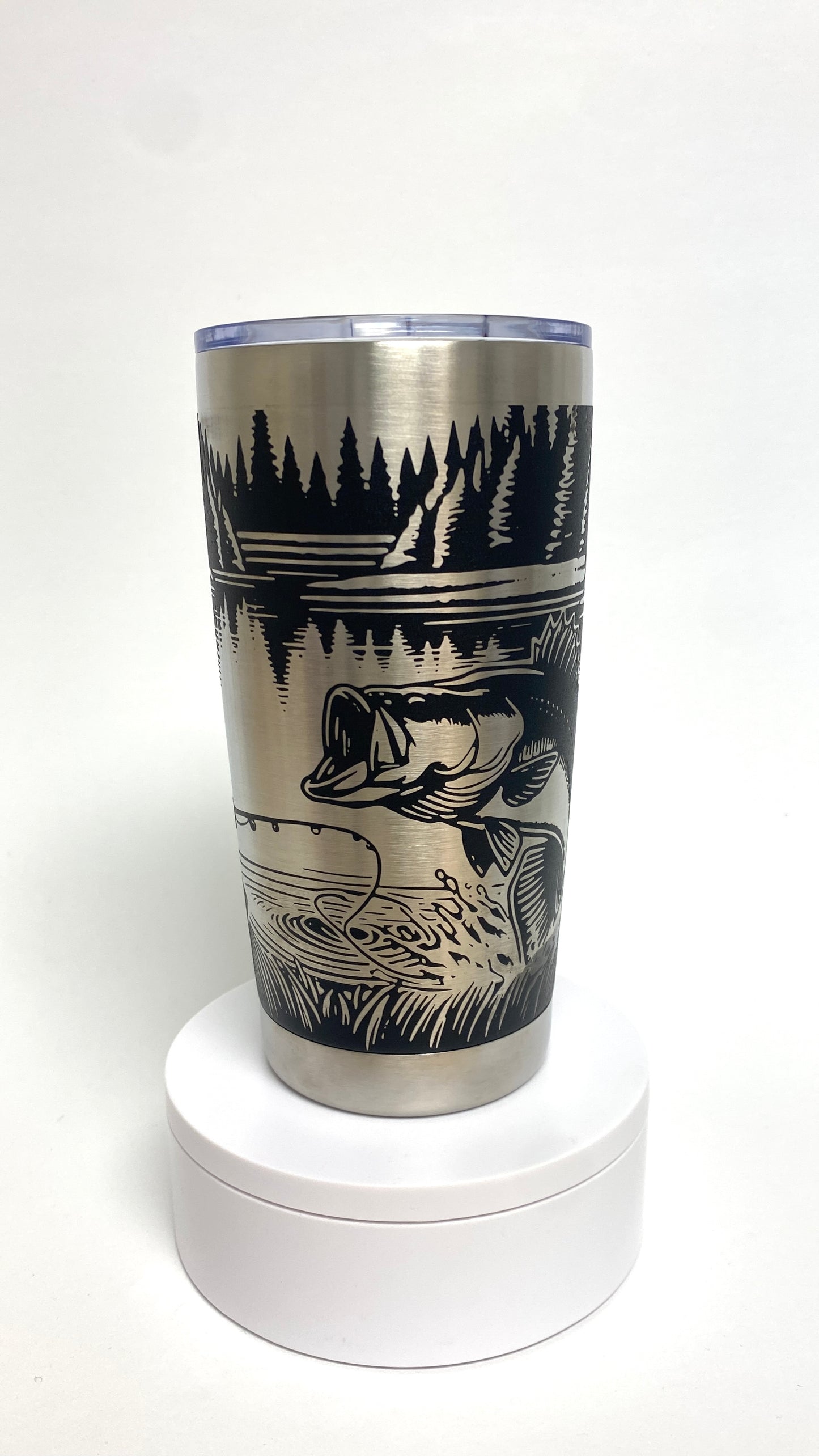 Lake Fishing | Engraved Full Wrap | Tumbler 20 oz.