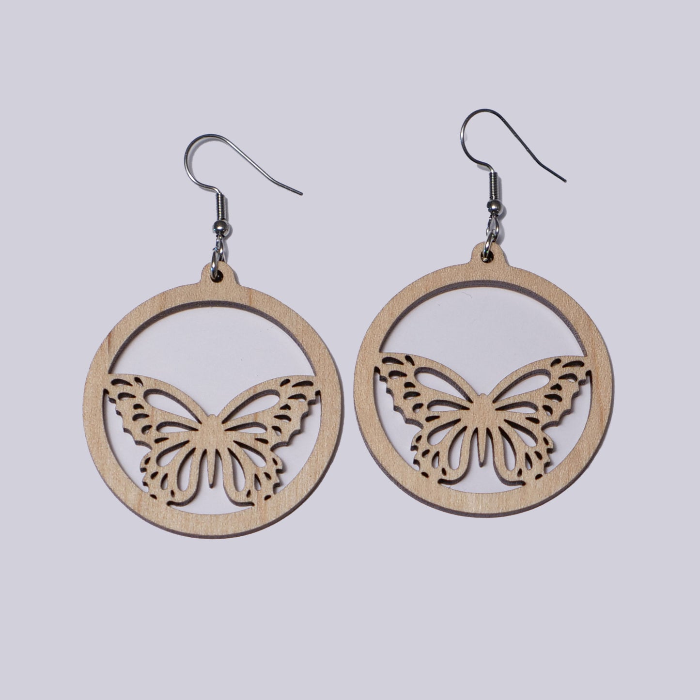 Butterfly Hoop Earrings