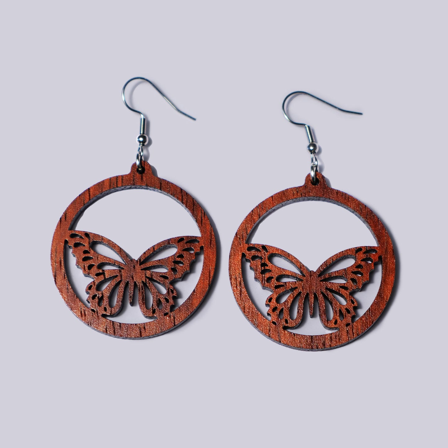 Butterfly Hoop Earrings