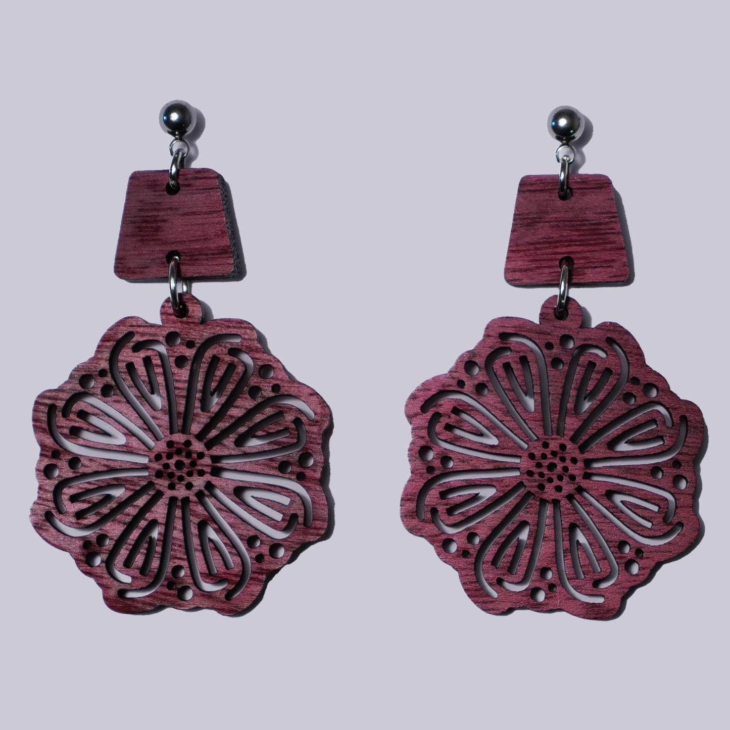 Abstract Flower Earrings